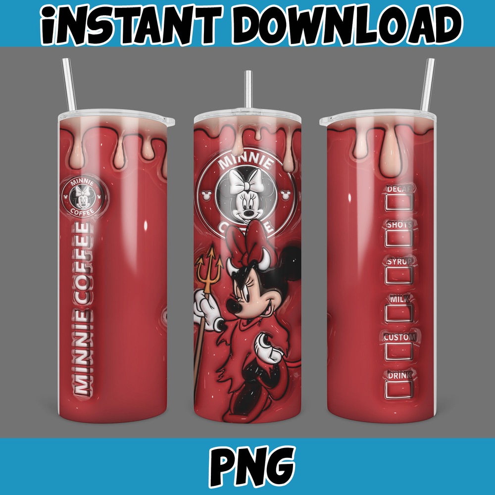 3D Inflated Halloween Season Sublimation Tumbler Design Download PNG, 20 Oz Digital Tumbler Wrap PNG (69).jpg