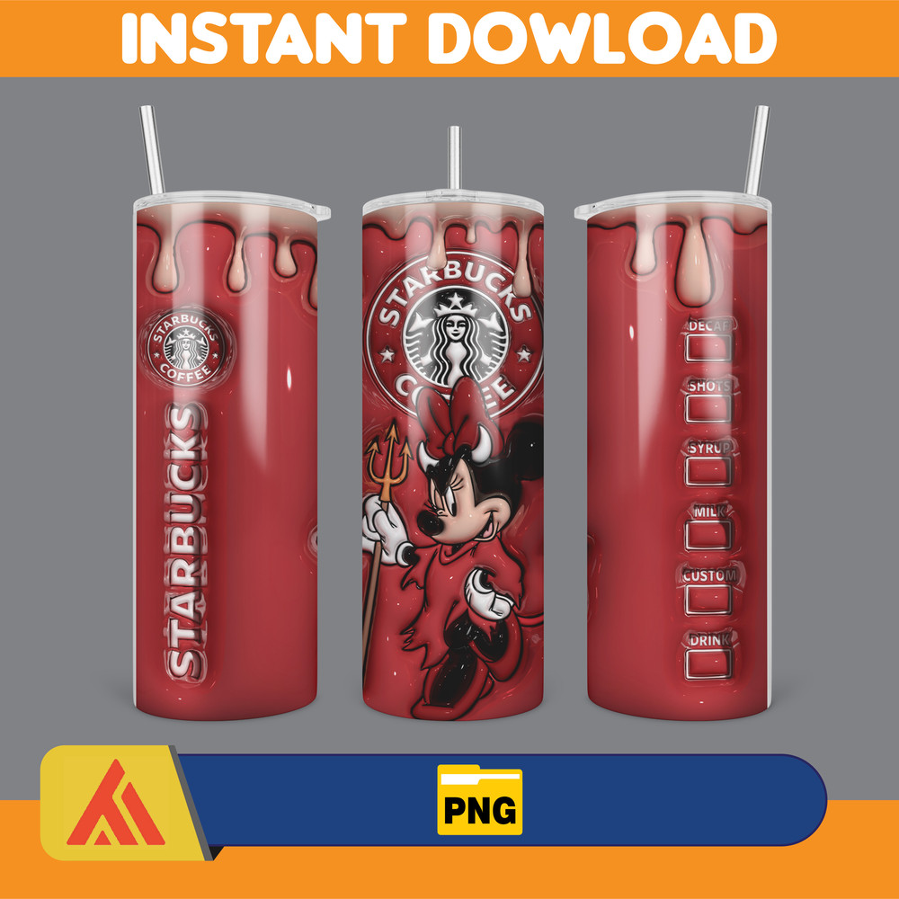 3D Inflated Halloween Season Sublimation Tumbler Design Download PNG, 20 Oz Digital Tumbler Wrap PNG (74).jpg