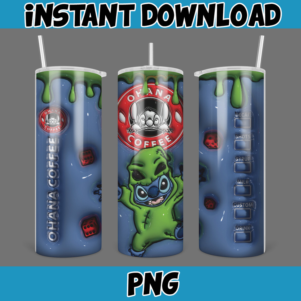 3D Inflated Halloween Season Sublimation Tumbler Design Download PNG, 20 Oz Digital Tumbler Wrap PNG (92).jpg