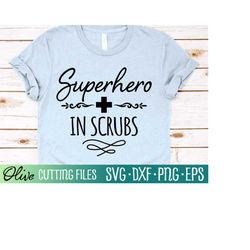 superhero in scrubs svg, nurses week svg, nurse shirt svg, rn nurse, cameo cricut, gift for nurse, cut file, silhouette