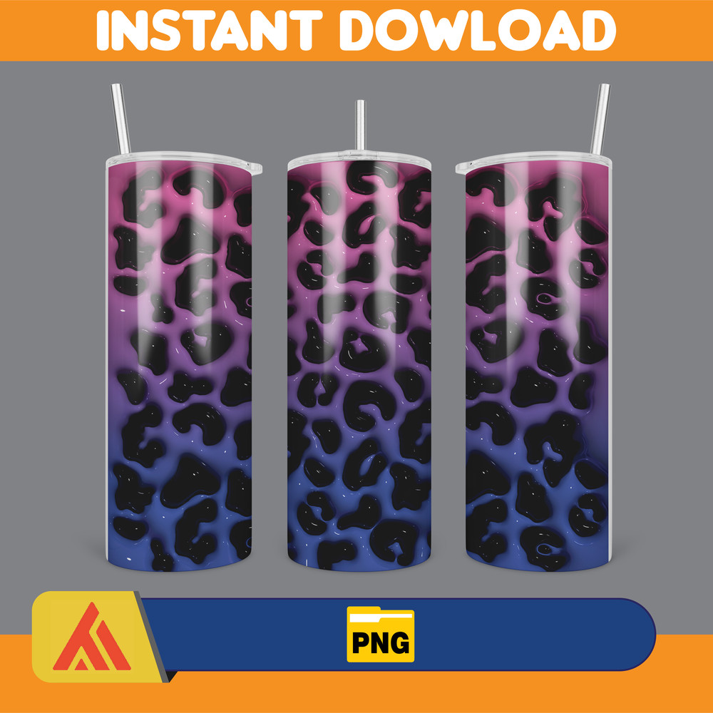 3D Inflated Sublimation Tumbler Design Download PNG, 20 Oz Digital Tumbler Wrap PNG , Instant Download (25).jpg