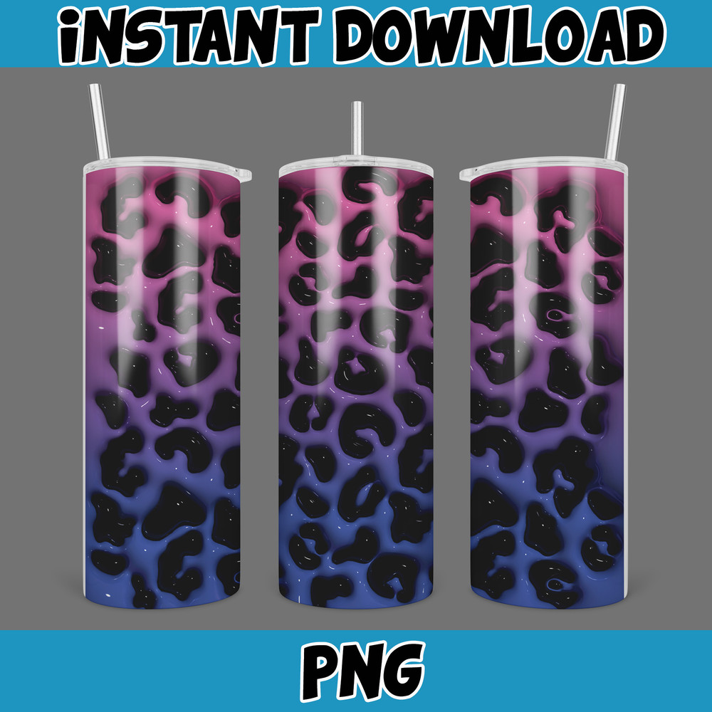 3D Inflated Sublimation Tumbler Design Download PNG, 20 Oz Digital Tumbler Wrap PNG , Instant Download (25).jpg