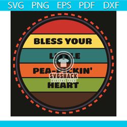 bless your little pea pickin heart svg, trending svg, bless your little svg, pea pickin svg, heart svg, funny southern,