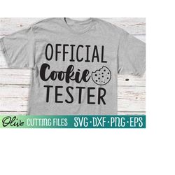 official cookie tester svg, baking svg, christmas svg, funny holiday svg, gift svg, cameo cricut, cut file, silhouette s