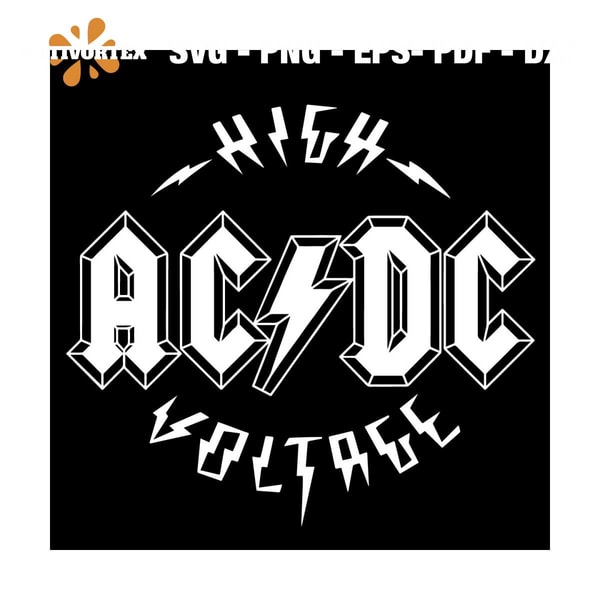 ACDC High Voltage Svg, Trending Svg, Music Band Svg, Rock Ba | Inspire ...