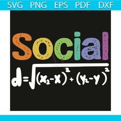 social distance formula math quarantine 2020 svg, back to school svg, social distance formula svg, math quarantine 2020,