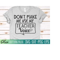 funny teacher svg, teach voice svg, classroom svg, school teacher svg, student svg, cameo cricut, cut file, silhouette s