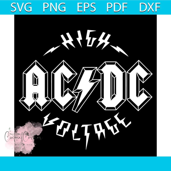 Acdc High Voltage Logo ACDC HIGH VOLTAGE | AC/DC All T Shirts