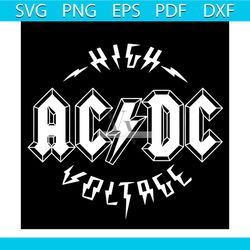 acdc high voltage svg, trending svg, music band svg, rock band svg, rock and roll svg