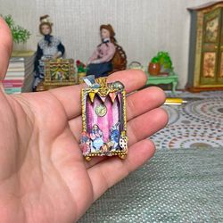 Puppet theater in the style of "Alice". Dollhouse miniature.1:12.