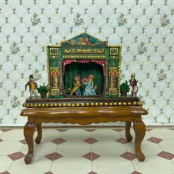 Puppet theater . Miniature. Dollhouse miniature.1:12.