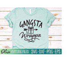 gangsta wrappa svg, funny christmas svg svg, merry christmas svg, holidays svg, cameo cricut, cut file, silhouette svg,