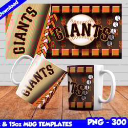 giants mug design png, sublimate mug template, giants mug wrap, sublimate baseball design png, instant download