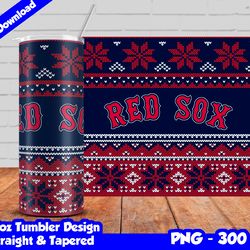 red sox tumbler design png, 20oz skinny tumbler sublimation template, red sox tumbler straight and tapered design,