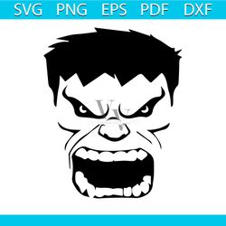 hulk face svg free, hulk svg, face svg, instant download, silhouette cameo, shirt design, superhero svg, free vector fil