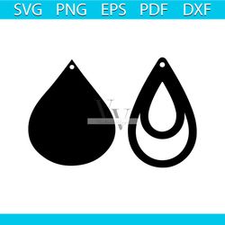 earrings svg free, tear drop svg, earring svg, instant download, silhouette cameo, free vector files, tear drop earrings