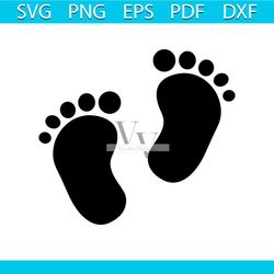 baby feet svg free, trending svg, baby svg, feet svg, instant download, silhouette cameo, shirt design, free vector file