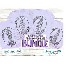 haunted mansion all portraits bundle tightrope lady svg quicksand stretching paintings
