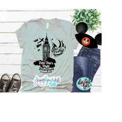 peter pan svg disneysvg peter pans flight ride iron on transfer digital download disneyland ride tshirt cutting file dxf