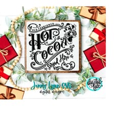 hot cocoa sign minnie mouse christmas sign svg hot chocolate christmas minnie mouse sublimation png cricut cut file hot