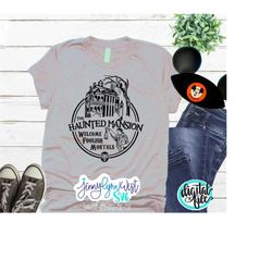 haunted mansion svg ride disneyland disneysvg silhouette cricut cut file dxf welcome foolish mortals ride png haunted ma