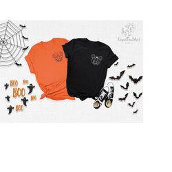 pocket mickey minnie head shirt, disney ear shirt, mickey minnie head shirt, mickey minnie ear shirt, disney halloween s