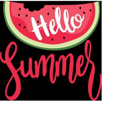 qualityperfectionus digital download - hello summer - svg file for cricut, htv, instant download