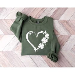 four leaf clover sweatshirt, st patricks day shirt, st patricks day gifts, women st patricks day shirt, saint pattys day