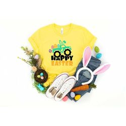happy easter truck shirt, happy easter day shirt, happy easter shirt, cute easter shirt, gift for easter day, easter fam