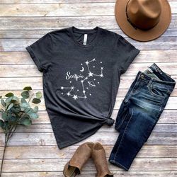scorpio shirt, zodiac shirt, astrology shirt, gift for scorpio, horoscopes shirt, scorpio sign shirt, scorpio zodiac shi