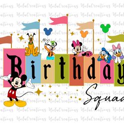 birthday squad svg png, happy birthday svg, family vacation svg, vacay mode, magical kingdom, svg, png files for cricut