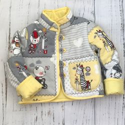 Baby jacket made of natural cotton