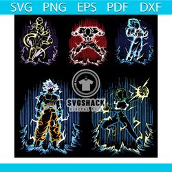 goku bundle svg, trending svg, super saiyan bundle svg, freezer svg, dragon ball svg