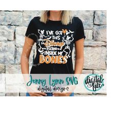 ive got this feeling inside my bones svg mickeymouse skeleton halloween png dxf digital download cut file disneyland dis