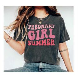 pregnant girl summer shirt, mom to be shirt, baby announcement, pregnancy announcement, gift for new mom, red white and