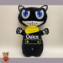 Angry Cat Persona Stuffed toy ,Super cute personalised soft plush toy, Personalised Gift