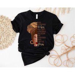 celebrate black history month i am the storm t-shirt, black history month women tee, black history month, melanin teache