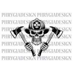 firefighter skull svg, firefighter svg , fireman svg , firefighter shirt , firefighter png , firefighter clipart , digit