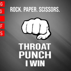 throat punch i win svg, eps, png, dxf, digital download