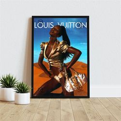 LV Fashion Luxury Poster, Luxury Fashion Poster, Canvas Wall - Inspire  Uplift