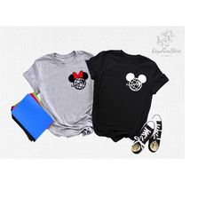 pocket mickey minnie shirt, minnie mickey head shirt, mickey ear shirt, minnie ear shirt, disney ear shirt, disneyland s