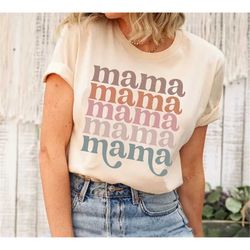 rainbow mama shirt, mama shirt for mother's day, gifts for mom, cute mama gift for mothers day, mama t shirt, new mom gi