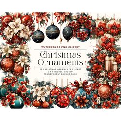 christmas ornaments clipart, christmas decorations clipart, christmas clipart, holiday clipart, ornaments clipart, comme