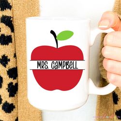 apple name frame svg, teacher apple svg, apple monogram frame svg, apple svg, teacher svg, school svg, cricut cut file,