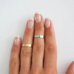 Simple Starling Silver Ring, Minimalist Ring, Birthday Gift