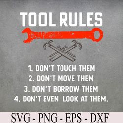 funny mechanic tool rules auto repair car mechanic handyman svg, eps, png, dxf, digital download