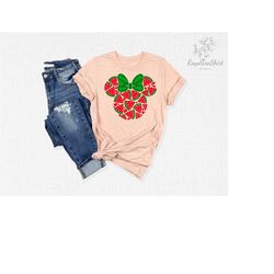 minnie head shirt, minnie ear shirt, cute disney shirt, minnie watermelon shirt, disney shirt, disneyland shirt, disney
