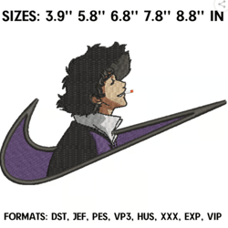 cowboy bebop nike swoosh , cowboy bebop anime embroidery design file cowboy bebop anime pes design brother