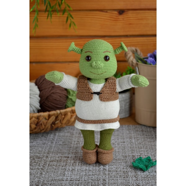 Crochet Shrek pattern amigurumi Eng PDF - Inspire Uplift