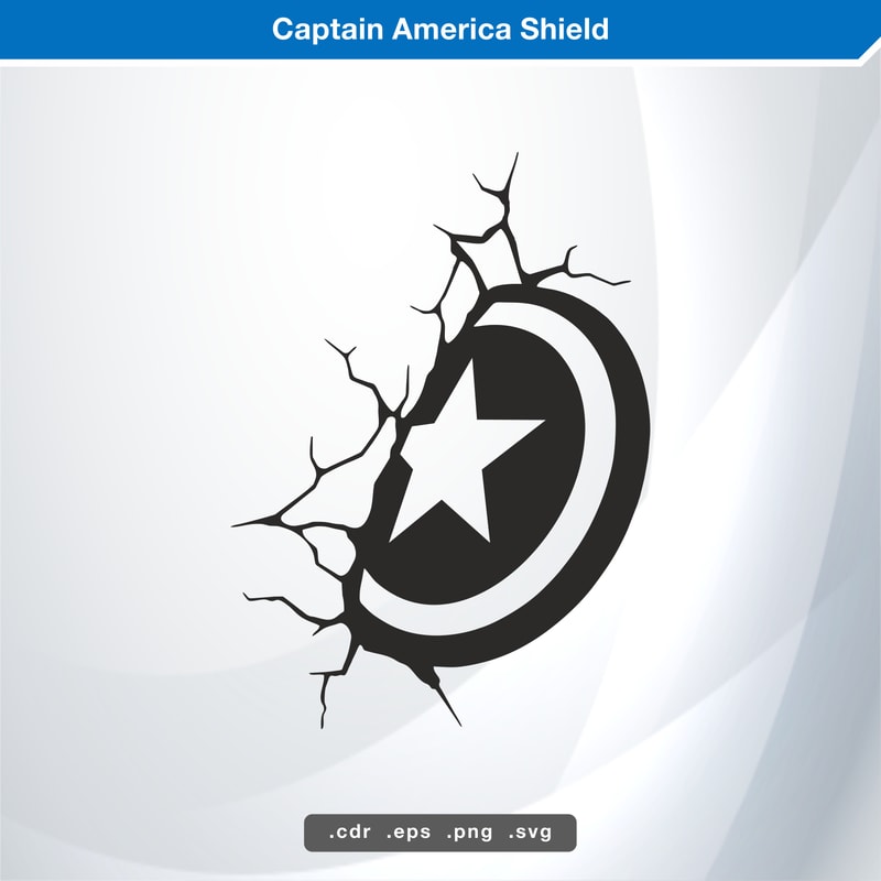 Captain America Shield SVG Digital Vector | Inspire Uplift